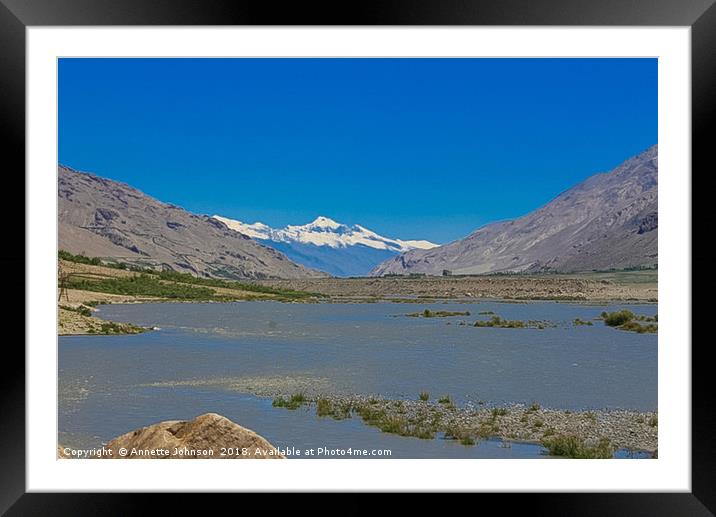 Pamir Mountains in the Wakhan Valley #9 Framed Mounted Print by Annette Johnson