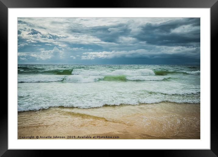 The storm is here Framed Mounted Print by Annette Johnson