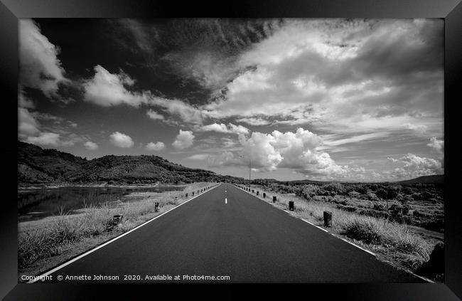 Road to Nowhere Framed Print by Annette Johnson