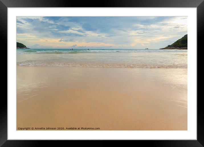 Naiharn Sand Framed Mounted Print by Annette Johnson