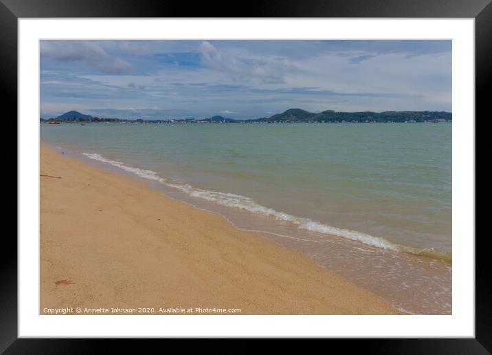 Outdoor oceanbeach Framed Mounted Print by Annette Johnson