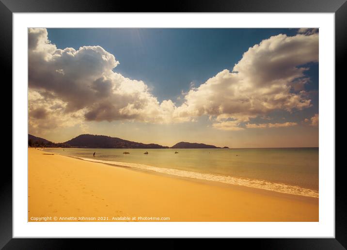 Warm sunny days Framed Mounted Print by Annette Johnson