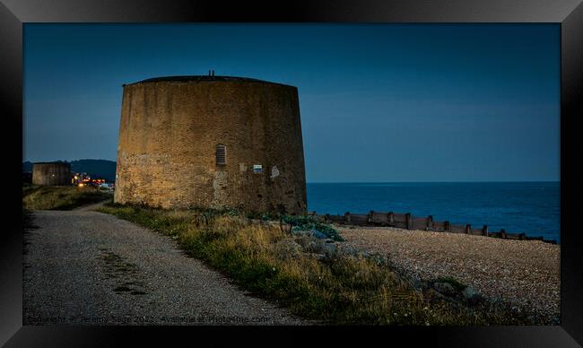 The Mighty Martello Tower Framed Print by Jeremy Sage