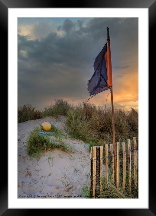 Magical Sunset at Greatstone Beach Framed Mounted Print by Jeremy Sage