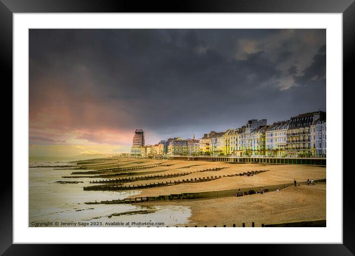 Hastings Framed Mounted Print by Jeremy Sage
