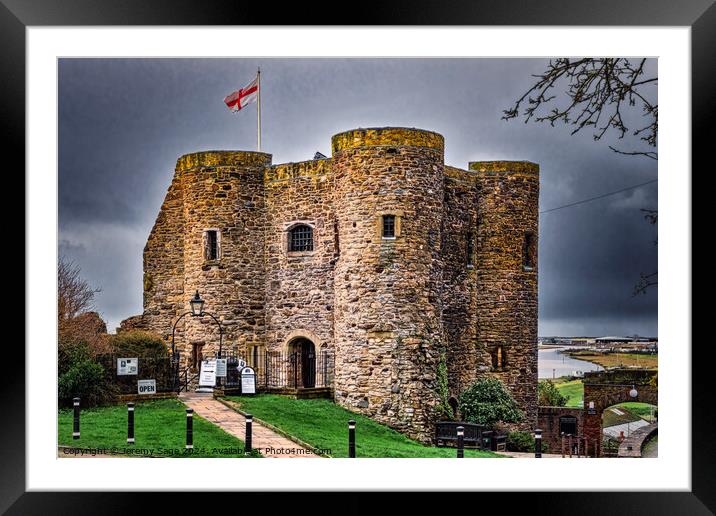 Rye Castle Framed Mounted Print by Jeremy Sage