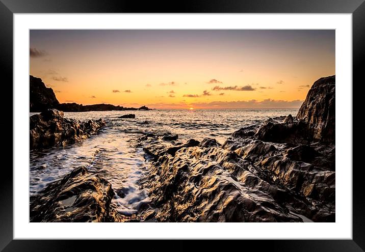 A Glowing End to a Perfect Day Framed Mounted Print by Jeremy Sage