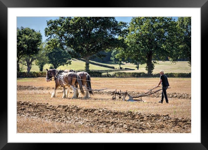 2 Horsepower Framed Mounted Print by Jeremy Sage