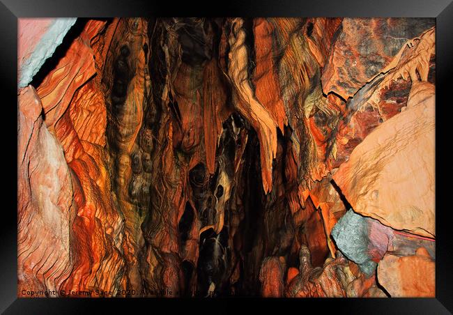 Majestic Cave Formation Framed Print by Jeremy Sage