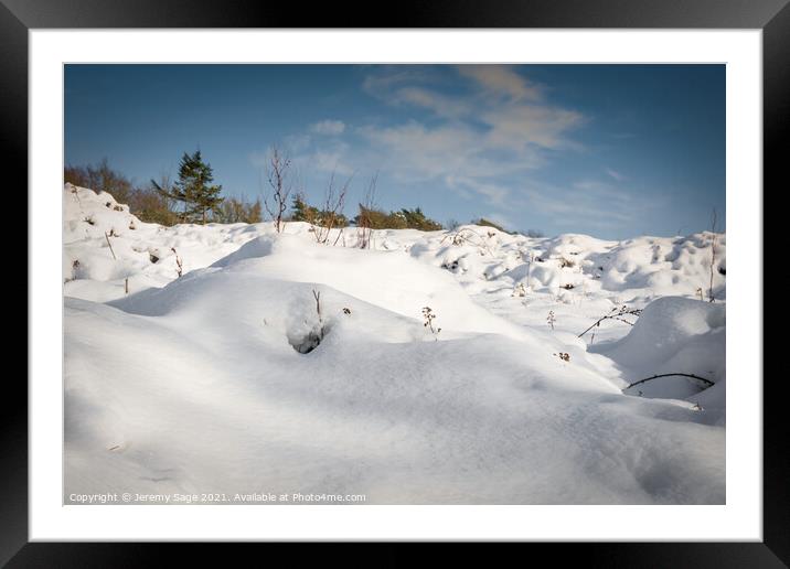 Serene Winter Wonderland Framed Mounted Print by Jeremy Sage