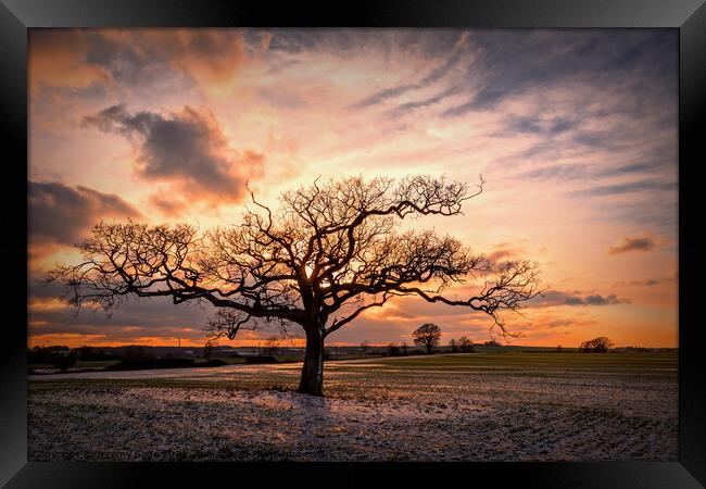 Splendid Winter Sunset Framed Print by Jeremy Sage
