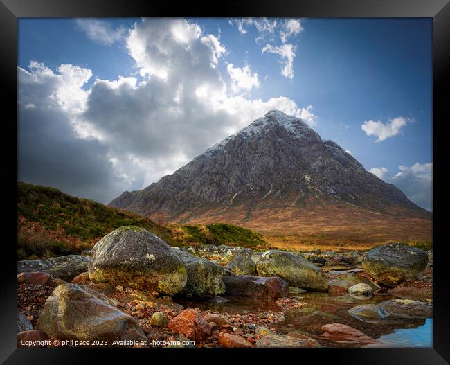 Buachaille Etive Mòr Framed Print by phil pace