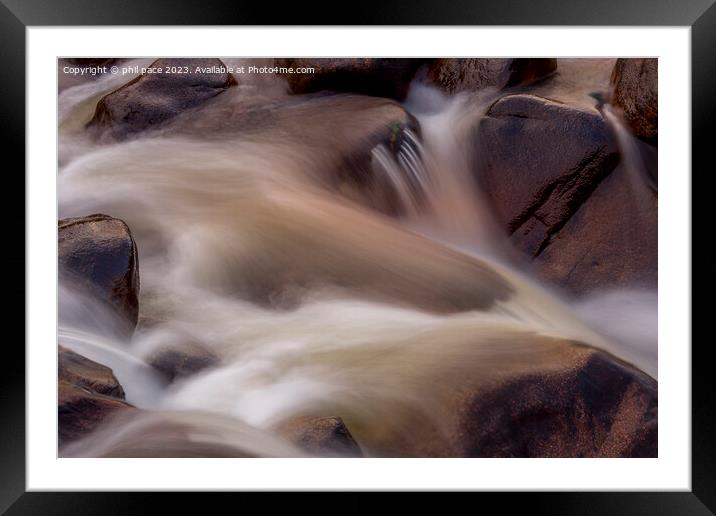 Waterfall in Glencoe Framed Mounted Print by phil pace