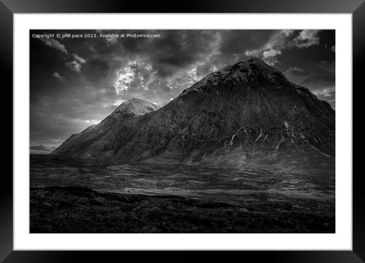 Buachaille Etive Mòr Framed Mounted Print by phil pace