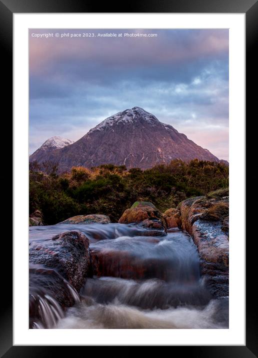 Buachaille Etive Mòr Framed Mounted Print by phil pace