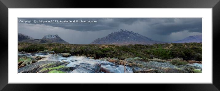 The Rain is Coming Framed Mounted Print by phil pace