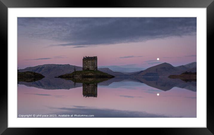 Castle Stalker Framed Mounted Print by phil pace