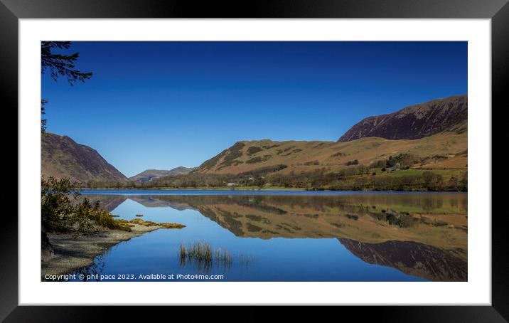 Buttermere  Framed Mounted Print by phil pace