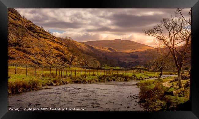 Watendlath Beck in the Lake District Framed Print by phil pace