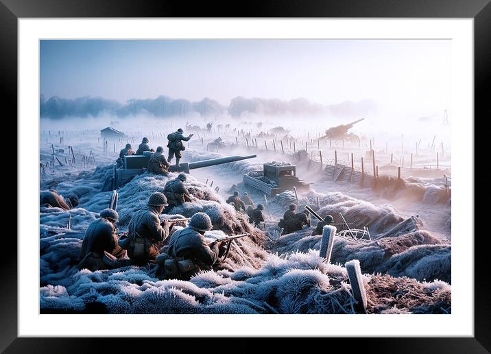 A Frosty Start  Framed Mounted Print by phil pace