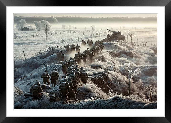 A Frosty Start 3 Framed Mounted Print by phil pace