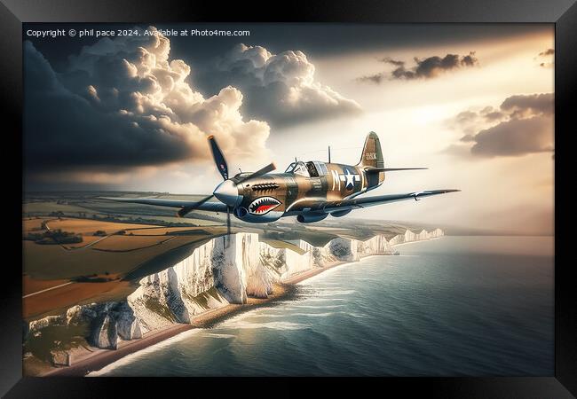 Curtis P-40 Warhawk 2 Framed Print by phil pace