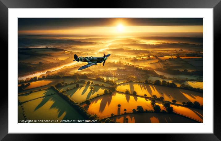 Dawn of Resilience Framed Mounted Print by phil pace
