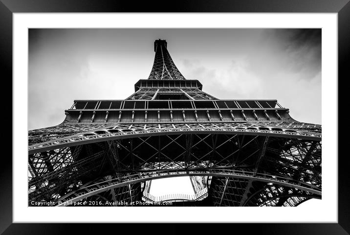 Eiffel Towers  Framed Mounted Print by phil pace