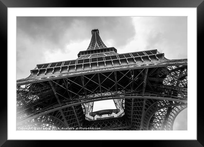 Eiffel Towers 3 Framed Mounted Print by phil pace