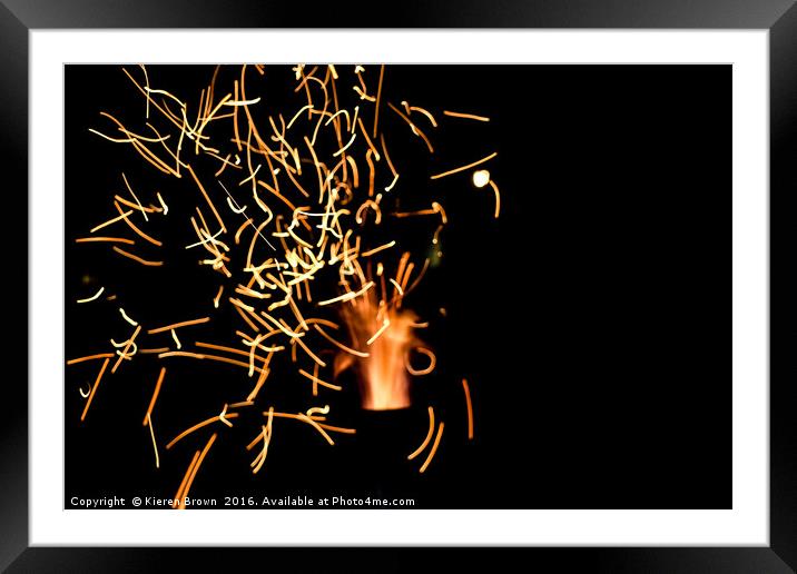 "Fire Fly's" Framed Mounted Print by Kieren Brown