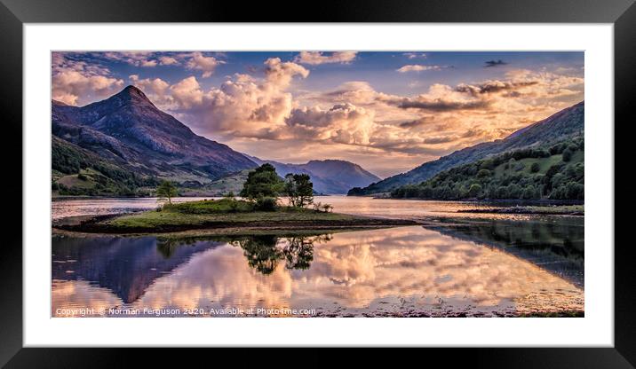Evening at Loch Leven Framed Mounted Print by Norman Ferguson