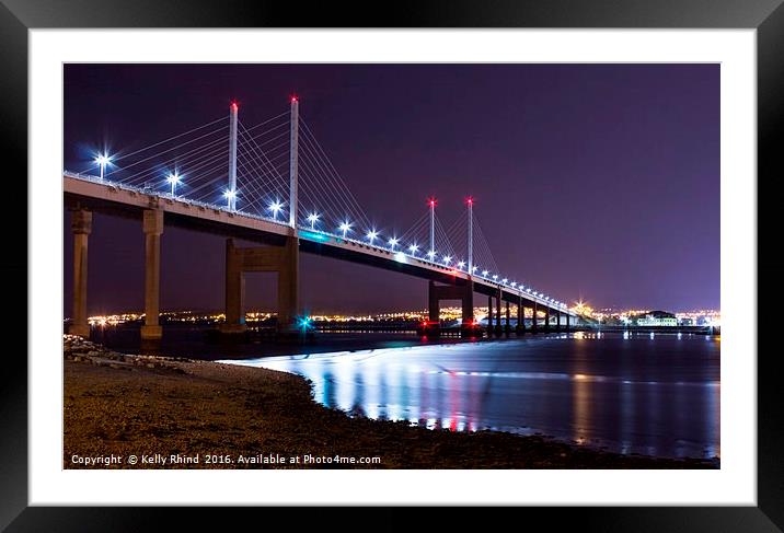 Kessock Bridge Framed Mounted Print by Kelly Rhind