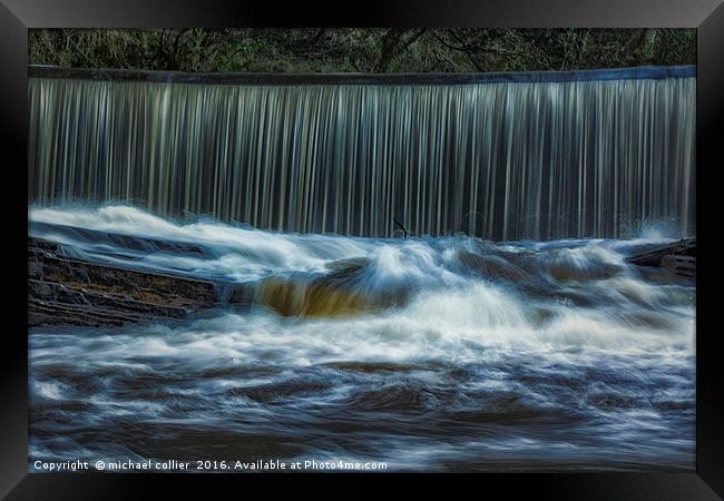 The Weir  Framed Print by michael collier