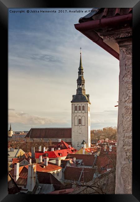 St Nicholas Church in Tallinn, Estonia Framed Print by Jukka Heinovirta