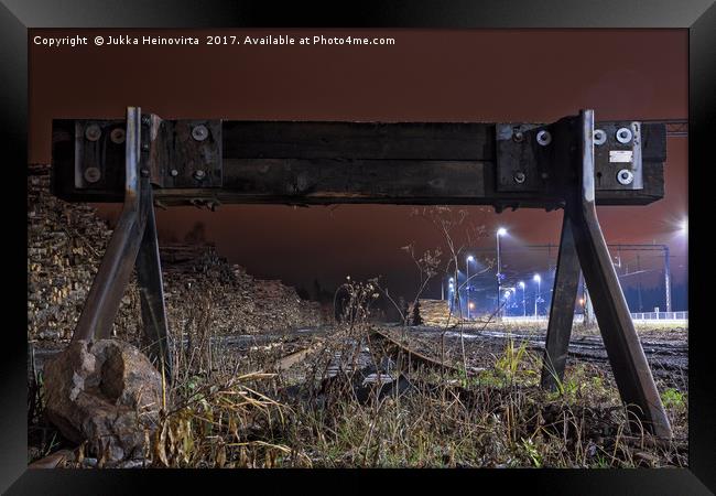 End of the Track Framed Print by Jukka Heinovirta