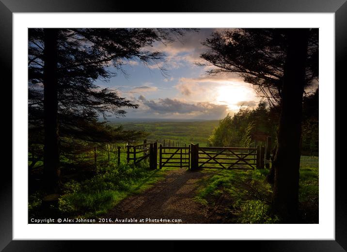Beacon Fell View Framed Mounted Print by Alex Johnson