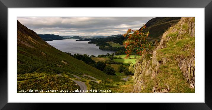 Ullswater View Framed Mounted Print by Alex Johnson