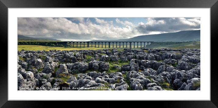 ribblehead viaduct Framed Mounted Print by Alex Johnson