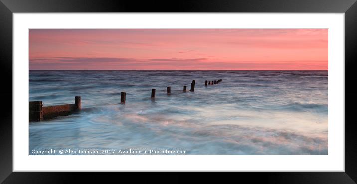Cleveleys Beach 2 Framed Mounted Print by Alex Johnson