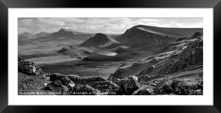 The Quiraing Framed Mounted Print by Alex Johnson