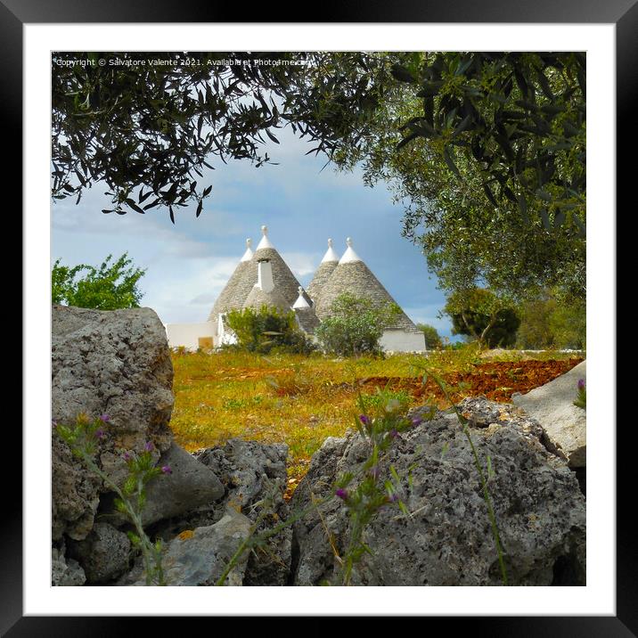 Trulli Framed Mounted Print by Salvatore Valente