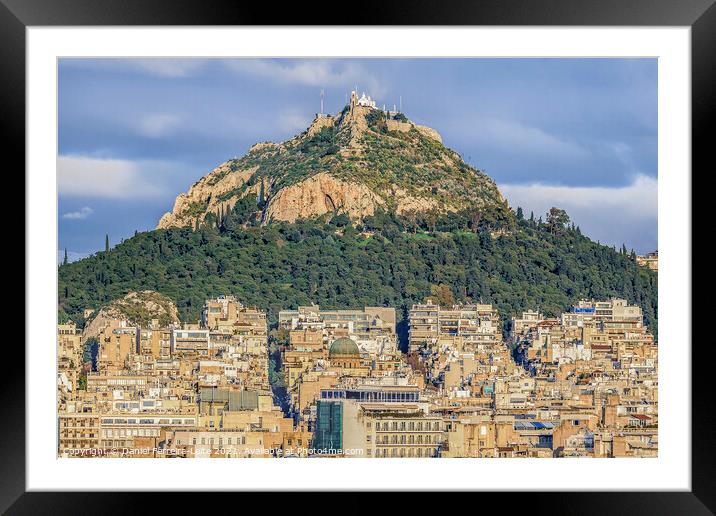 Atenas Aerial View Cityscape Framed Mounted Print by Daniel Ferreira-Leite