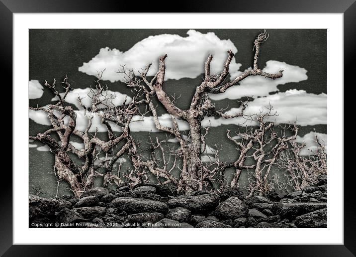 Dark Fantasy Landscape Framed Mounted Print by Daniel Ferreira-Leite