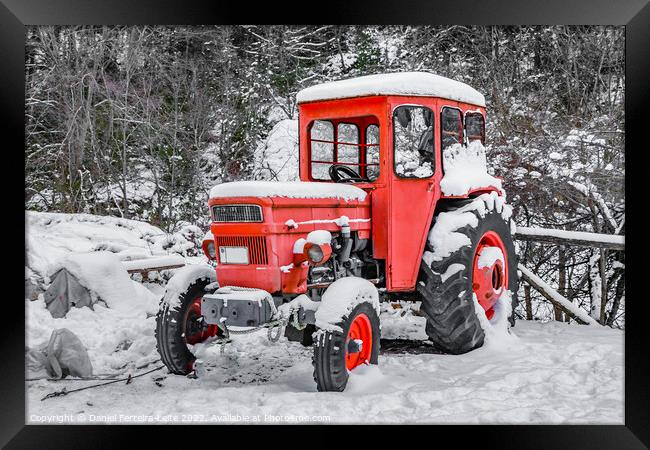 Tractor Parked, Olympus Mount National Park, Greece Framed Print by Daniel Ferreira-Leite