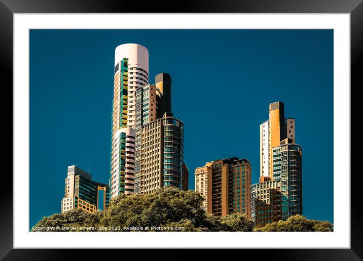 Contemporary stlye apartment buildings Framed Mounted Print by Daniel Ferreira-Leite