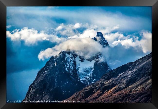 Andes southermost mountains landscape, ushuaia, argentina Framed Print by Daniel Ferreira-Leite
