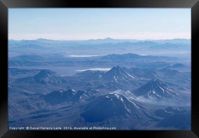 Window Plane View of Andes Mountains Framed Print by Daniel Ferreira-Leite