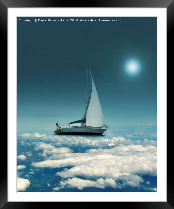 Navigating Trough Clouds Framed Mounted Print by Daniel Ferreira-Leite