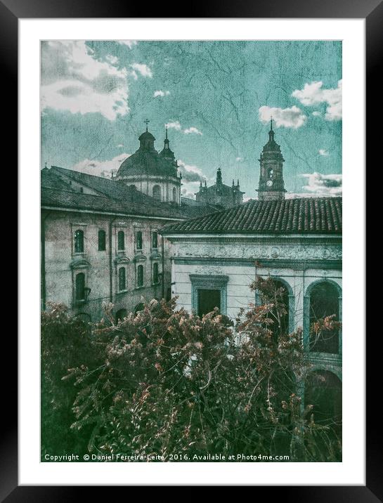 Colonial Architecture at Historic Center of Bogota Framed Mounted Print by Daniel Ferreira-Leite