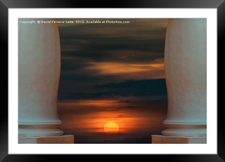 Peaceful Sunset Scene Viewpoint Framed Mounted Print by Daniel Ferreira-Leite